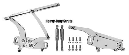 BILLET HOOD HINGES PAIR MOST CHEVROLET MODELS 1968-79