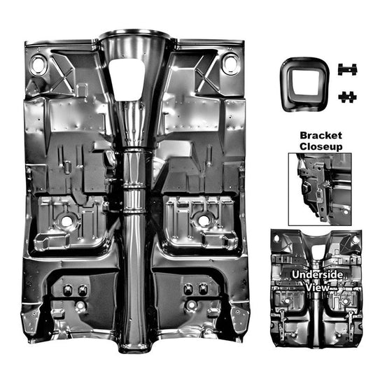 FLOOR PAN W/BRACES 1975-81 PONTIAC FIREBIRD/TRANS AM M/TRANS