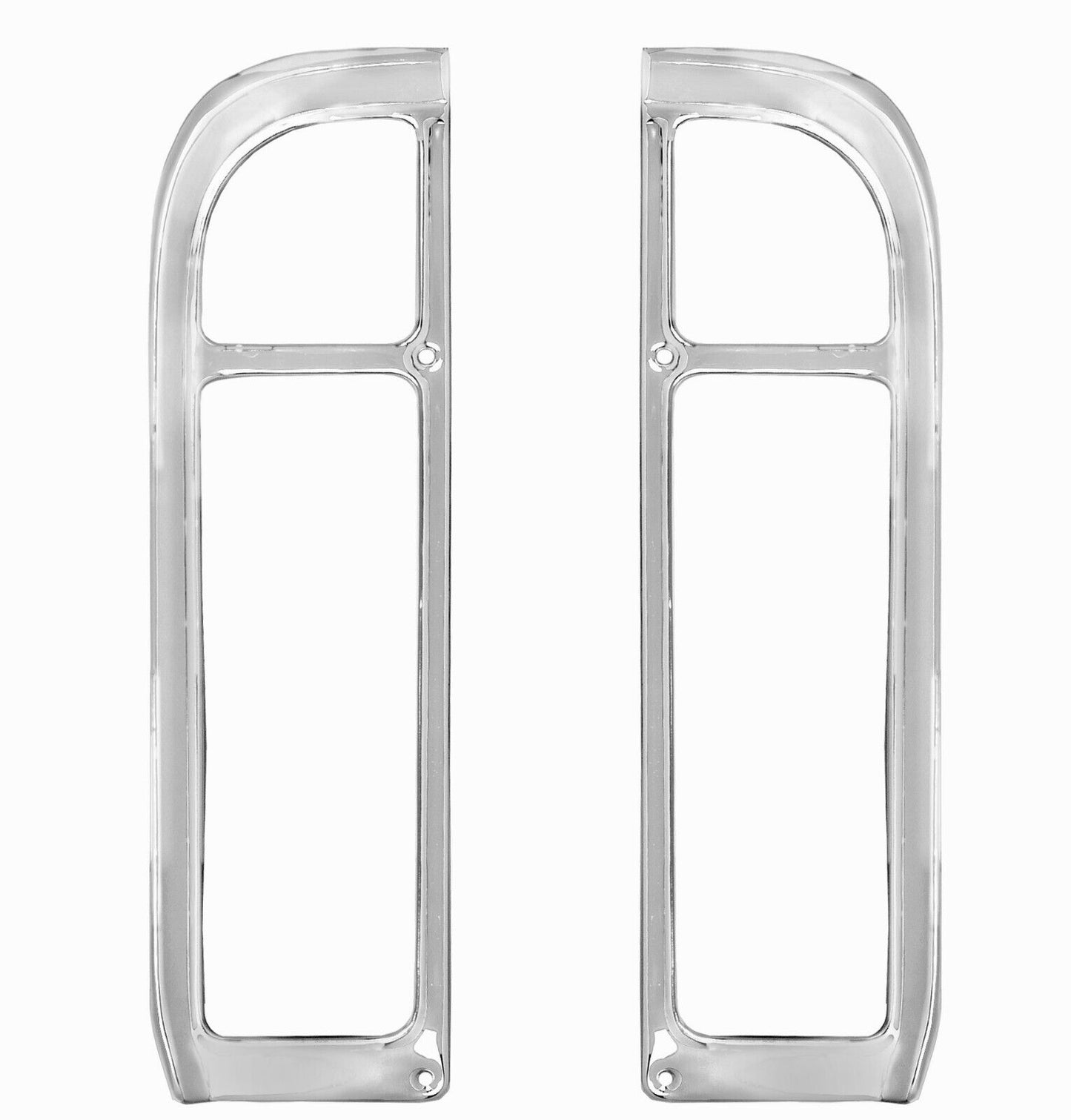 1969~1972 Chevy Truck Taillight Bezels Fleetside Pair Right & Left Side Aluminum