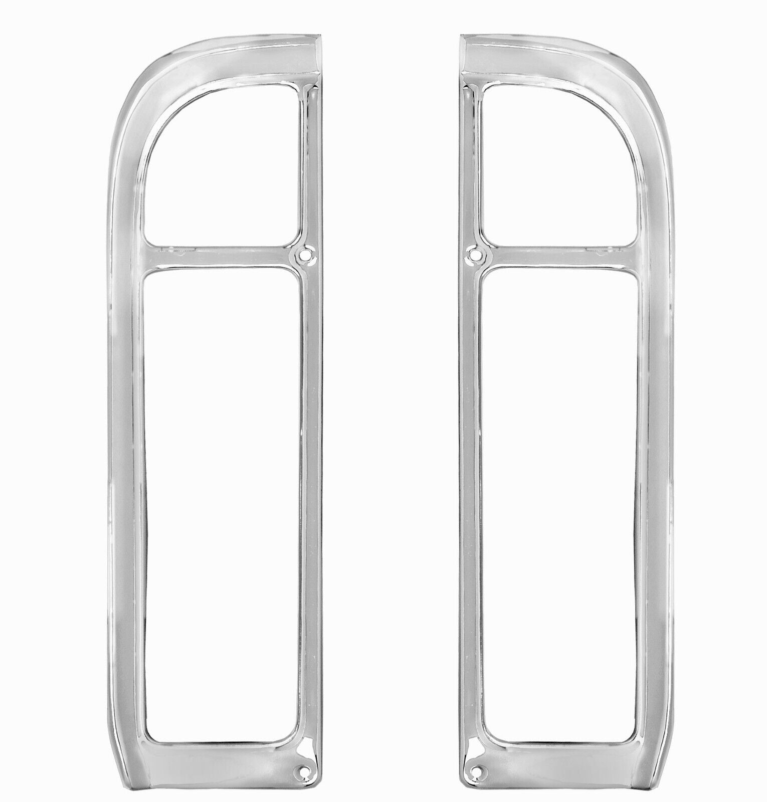 1969~1972 Chevy Truck Taillight Bezels Fleetside Pair Right & Left Side Aluminum
