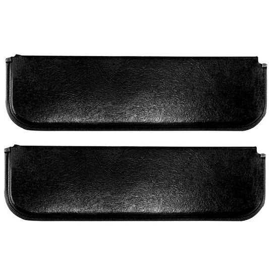 1947~1959 Chevy Pickup Truck Windshield Sun Visor Pads Black Pair Right & Left