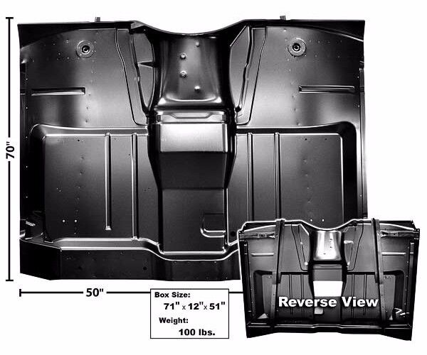 1964 1965 1966 64 65 66 Chevy Pickup PU Truck Cab Floor Pan Complete EDP Steel