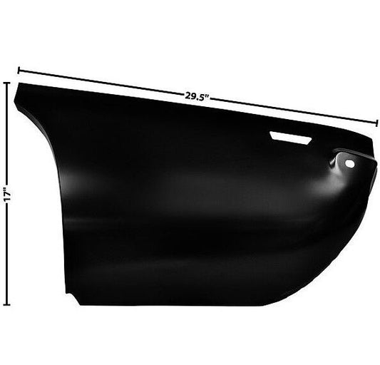 1969 Camaro Quarter Panel Patch Rear Lower Left Side EDP Coated Steel Dynacorn