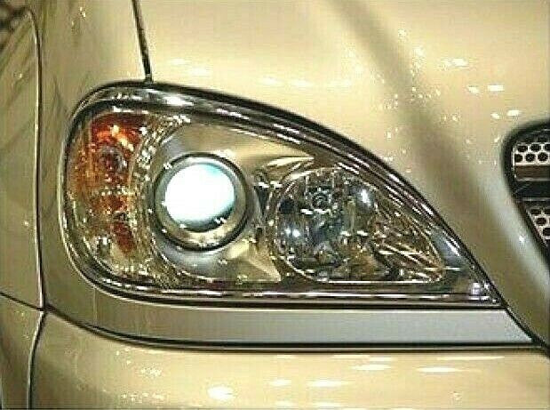 Fits 1997~2005 Mercedes Benz M Class W163 Style Head Lamp RIM Chrome