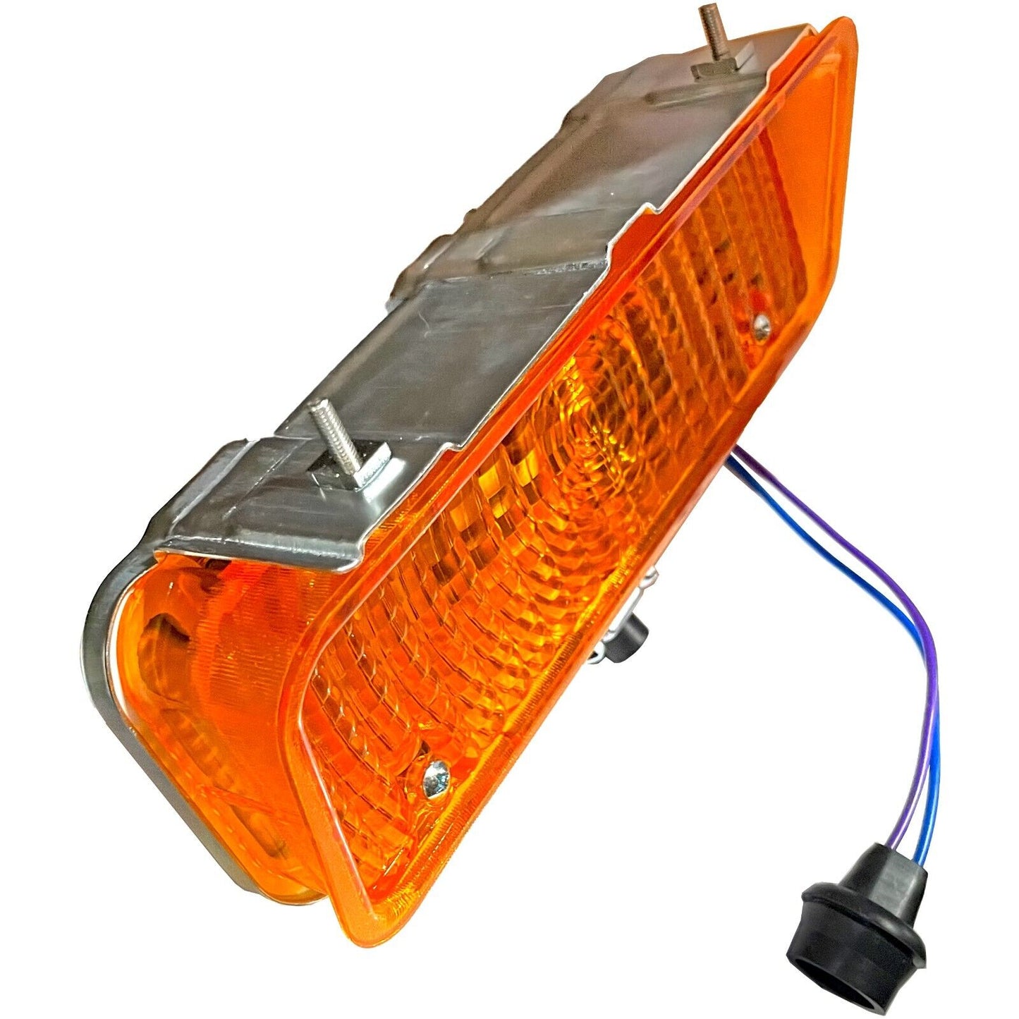 1971 1972 Chevy Pickup Truck Park Lamp Light Assembly Amber Lens Pair Right&Left