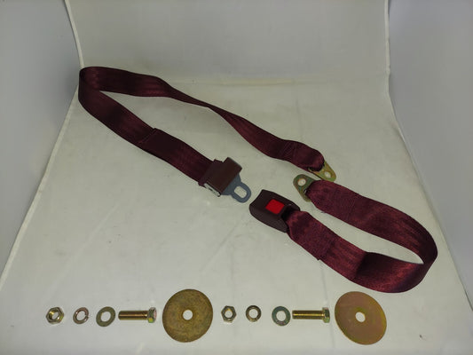 SEAT BELT MAROON 60" PUSH BUTTON LATCH CHEVEROLET CAMARO