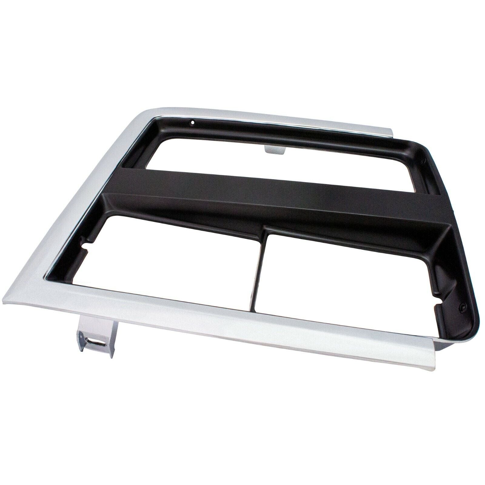 1989 ~ 1991 Chevy PU Jimmy Chrome/Black Headlamp Door Dual Rect Left Side 