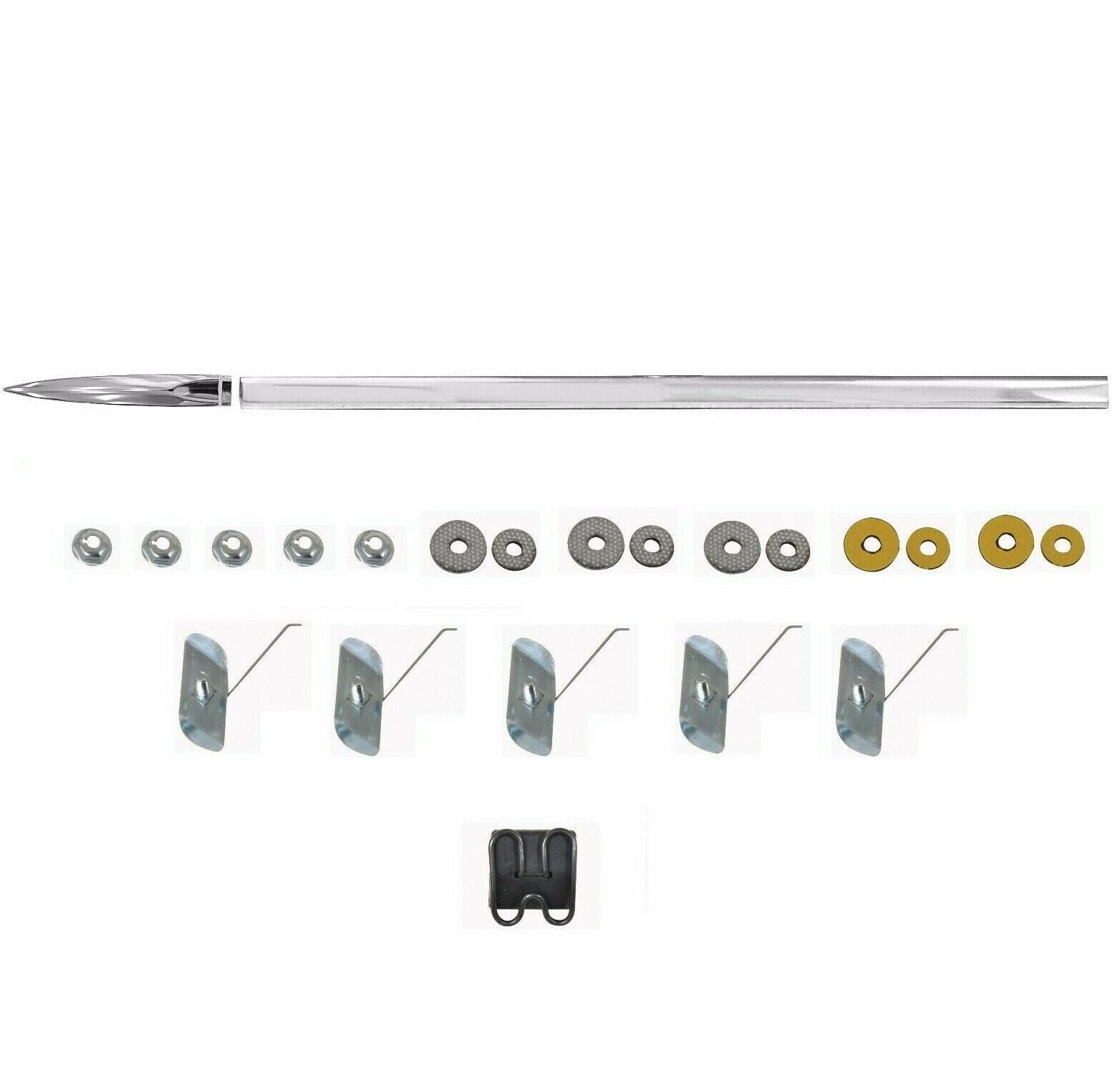 1962~1966 Chevy Pickup Truck Fender Molding & Front Point Molding w/Clip