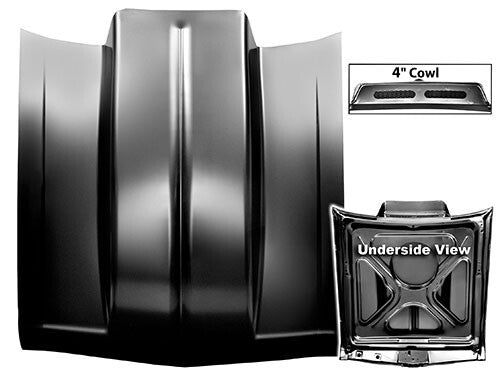 HOOD 4" COWL INDUCTED 1968-72 NOVA