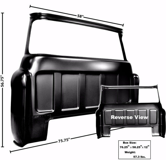 1955~1959 Chevy Pickup Truck C/K Cab Panel Rear Outer w/Big Window Dynacorn