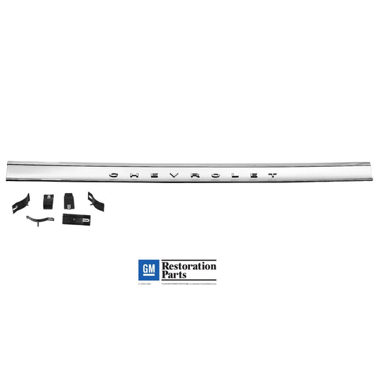 1964 Impala Rear Tail Panel Molding GM Licensed w/Clips Standard Dynacorn