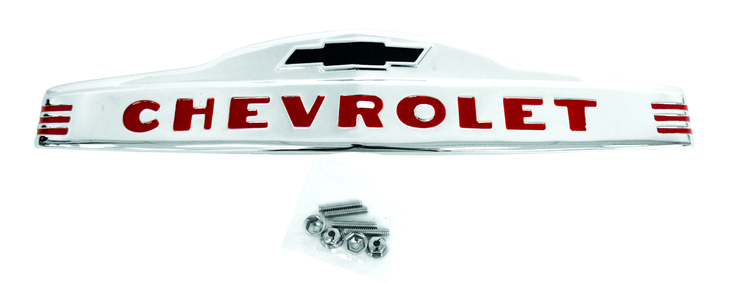 1947~1953 Chevy Pickup Truck Hood Emblem Header "CHEVROLET" Dyancorn