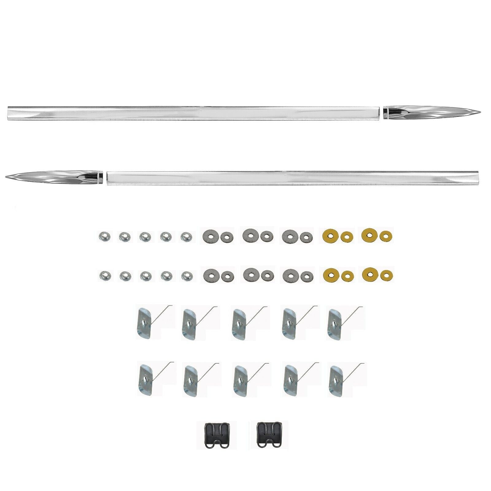 1962~1966 Chevy Pickup Truck Fender Molding & Front Point Molding Both Side 4PCS