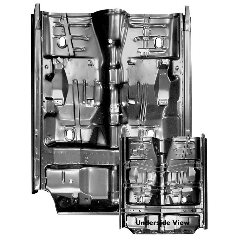 FLOOR PAN COMPLETE W/ALL SUPPORTS & ROCKERS 1968-69 CHEVELLE/GTO