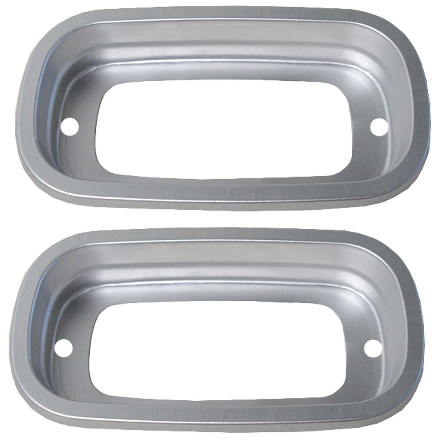 1960-1966 Chevy Pickup Truck Tail Lamp Bezel Aluminum Fleetside Pair / 2 PCS