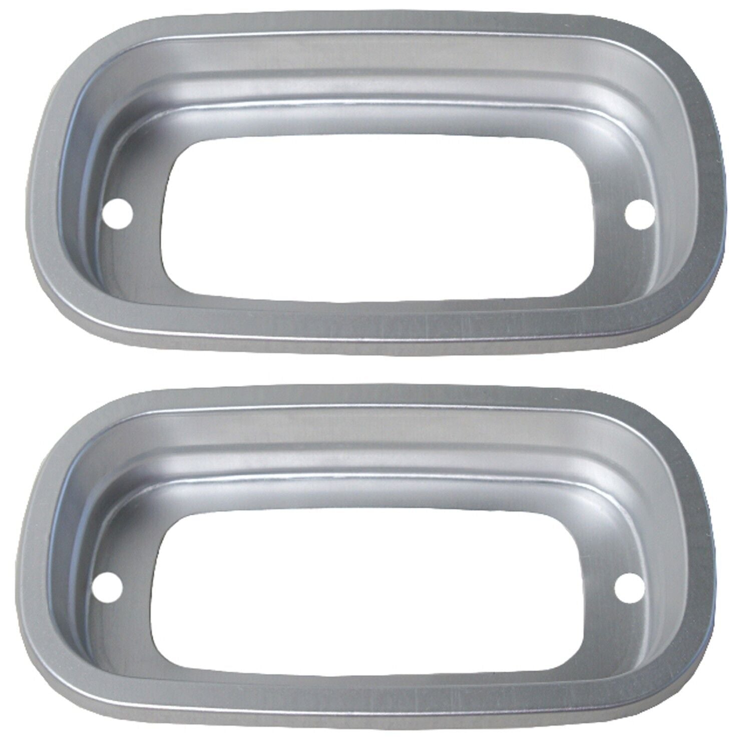 1960-1966 Chevy Pickup Truck Tail Lamp Bezel Aluminum Fleetside Pair / 2 PCS
