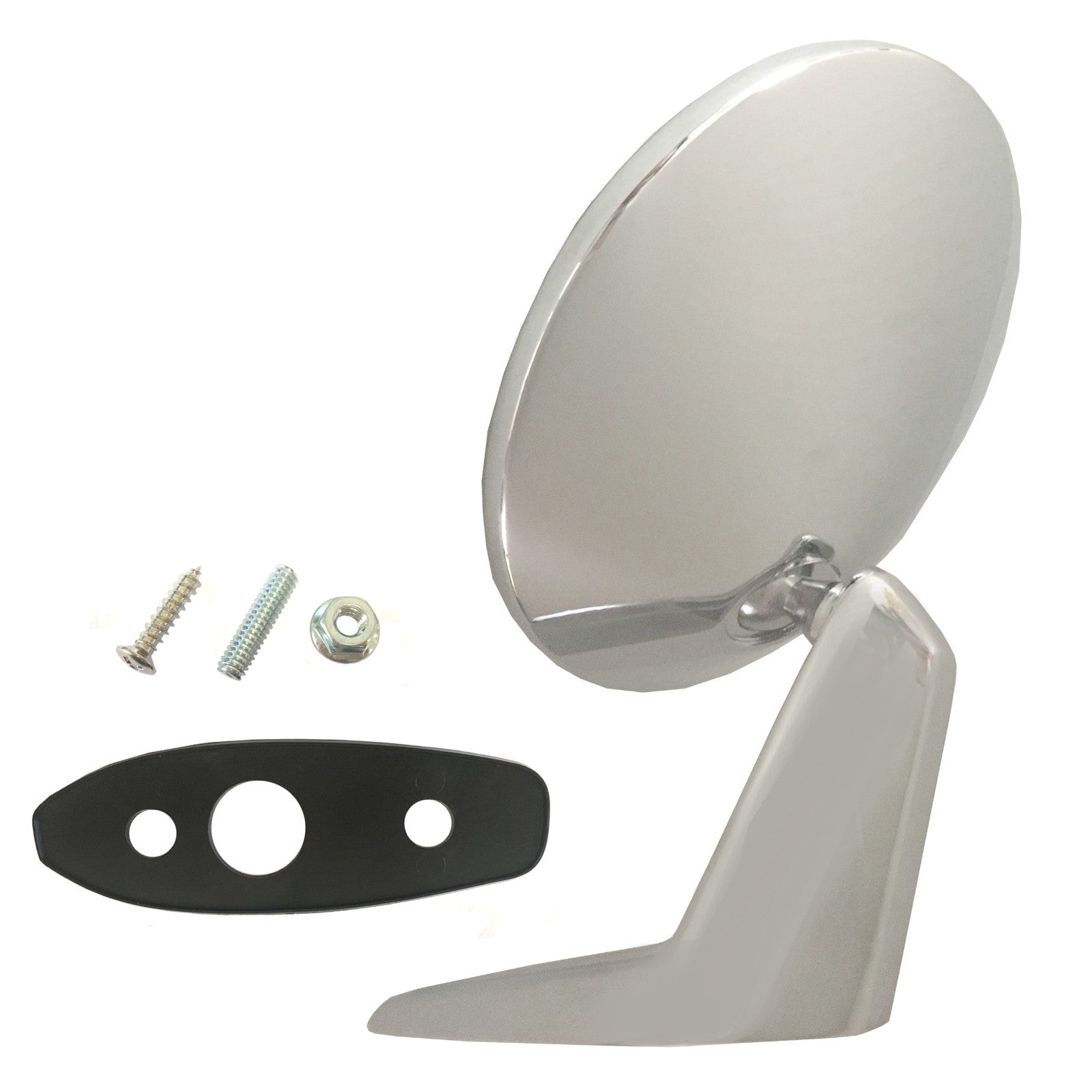 Mopar 1967 68 69 70 B-Body 1967-76 A-Body Round Outside Door Mirror Chrome