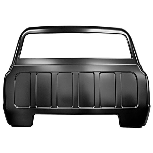 BACK CAB PANEL BIG WINDOW 1968-72 CHEV Y TRUCK W/O CARGO LAMP HOLE
