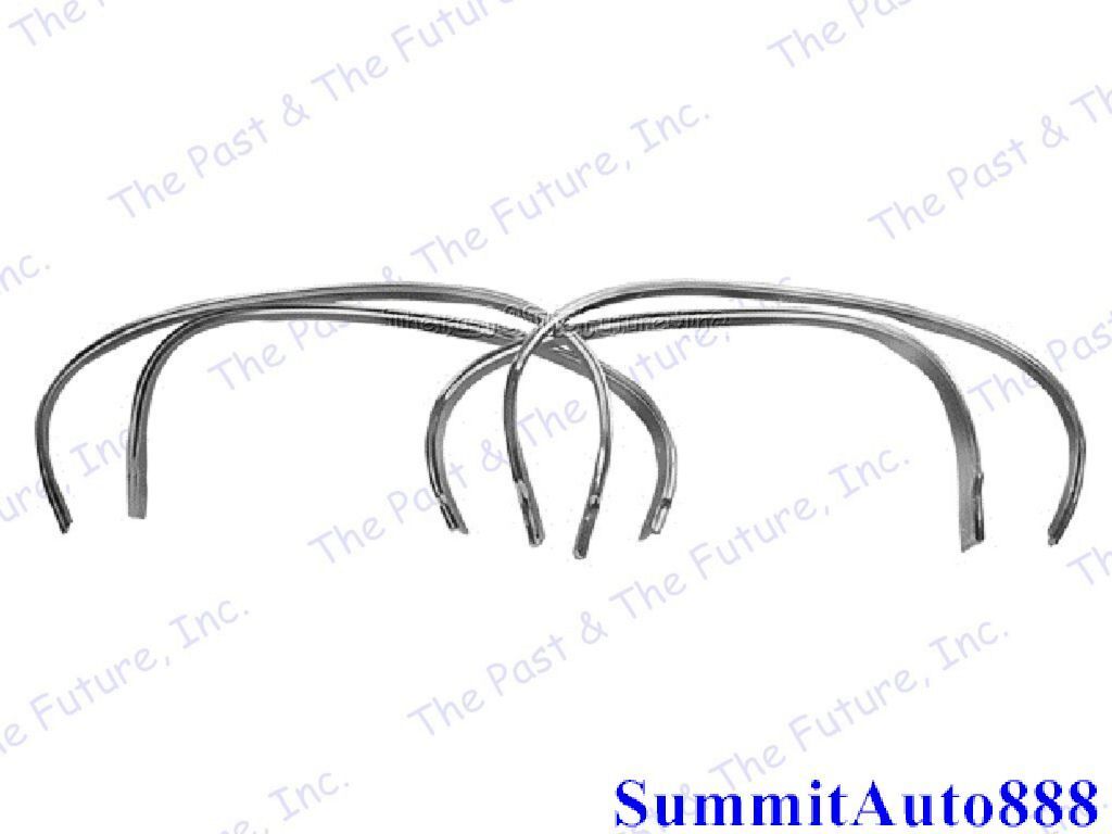 1970 Chevy Impala Wheel Opening Molding 4 PCS Set Polished Aluminum Dynacorn