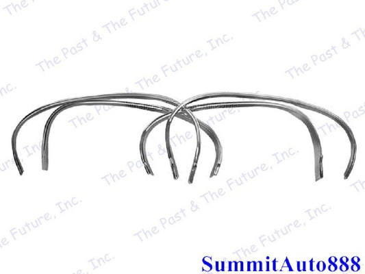 1970 Chevy Impala Wheel Opening Molding 4 PCS Set Polished Aluminum Dynacorn