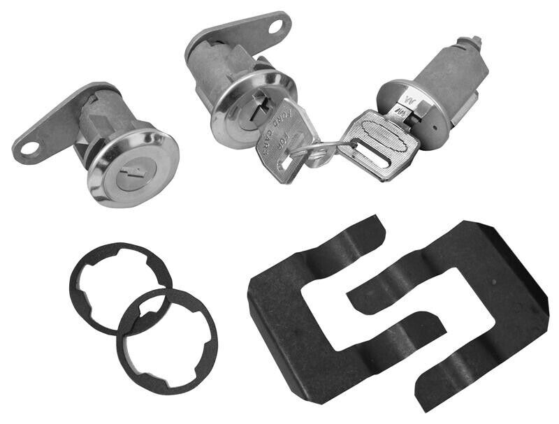 LOCK KIT IGNITION & DOOR MUSTANG,BRONCO,FALCON,FAIRLANE 1966-79