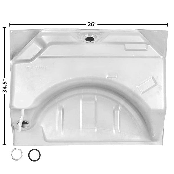 1966 1967 Coronet Charger Fuel Gas Tank 19 Gallon 72 Liter Galvanized Dynacorn