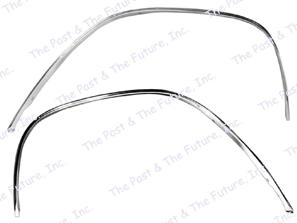 1965 Chevy Chevelle El Camino Front Wheel Well Opening Molding Pair CVMG65-1P