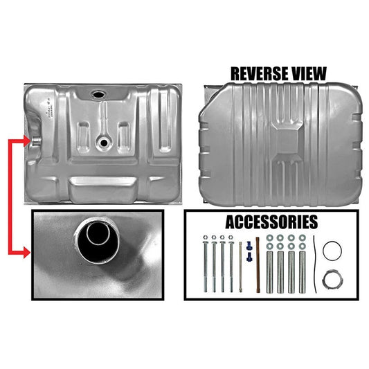 FUEL GAS TANK 38 GALLONS  1980-84 FORD TRUCK W/ROLL OVER VALVE HOLE