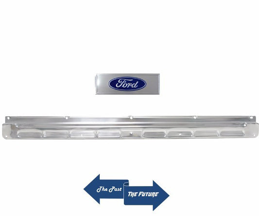 65 66 67 68 Ford Mustang Convertible Door Sill Scuff Plate with Ford Decal Each
