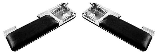 1962-67 CHEVELLE/NOVA/GTO REAR REST ARM BASE W/PAD AND ASHTRAY (PAIR) M1040L