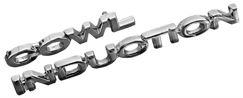 EMBLEM--COWL INDUCTION 4PC/SET 70-72 CHEVELLE, 67-69 CHEVROLET CAMARO