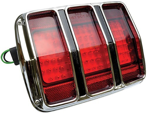 REAR TAIL LAMP LED 1965-66 FORD MUSTANG W / BEZEL