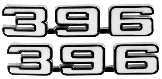 EMBLEM FENDER EMBLEM 396 PAIR 1969 CHEVROLET CAMARO