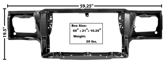 1981 ~ 1988 Chevy Monte Carlo Radiator Support EDP Coated Steel Dynacorn