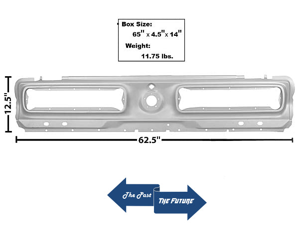 Tail Lamp Light Panel - Sequential - Weld Through Primer 1968 Mustang MSTL68-70