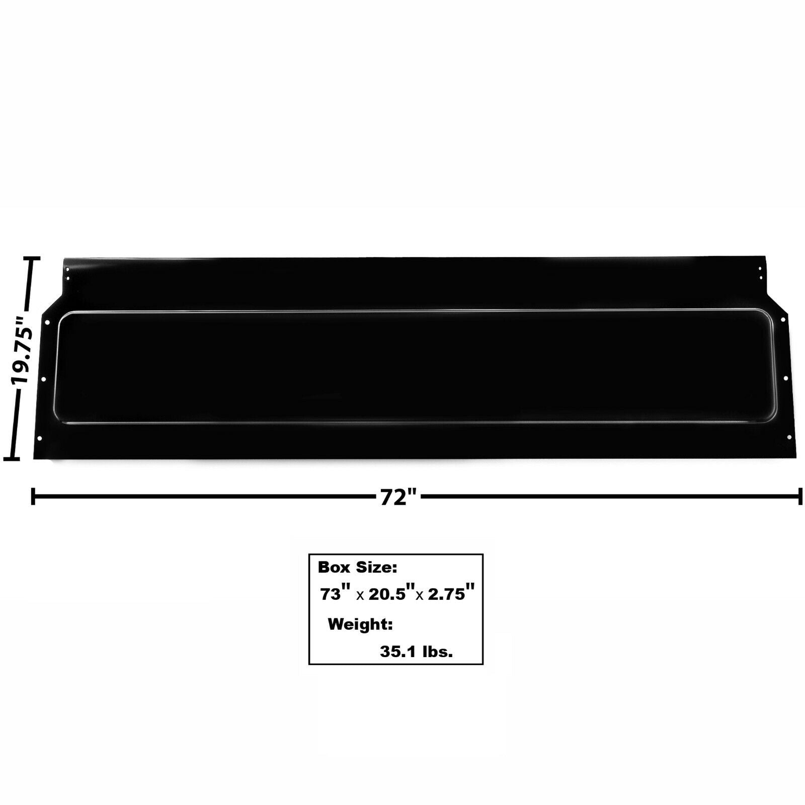 1967~1972 Chevy Pickup Truck Front Bed Panel Fleetside For Wood Floor Dynacorn