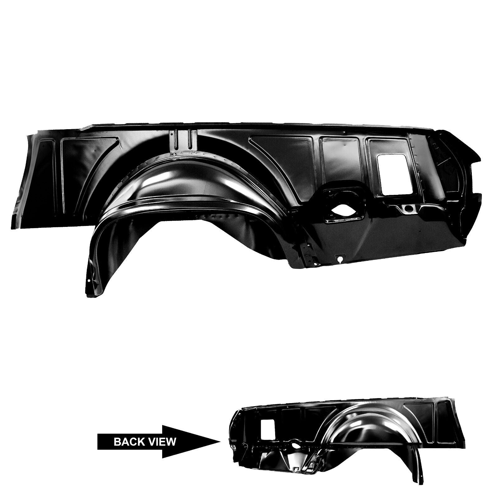 1968~1972 El Camino Quarter Inner Panel w/Inner & Outer Wheelhouse Left Side