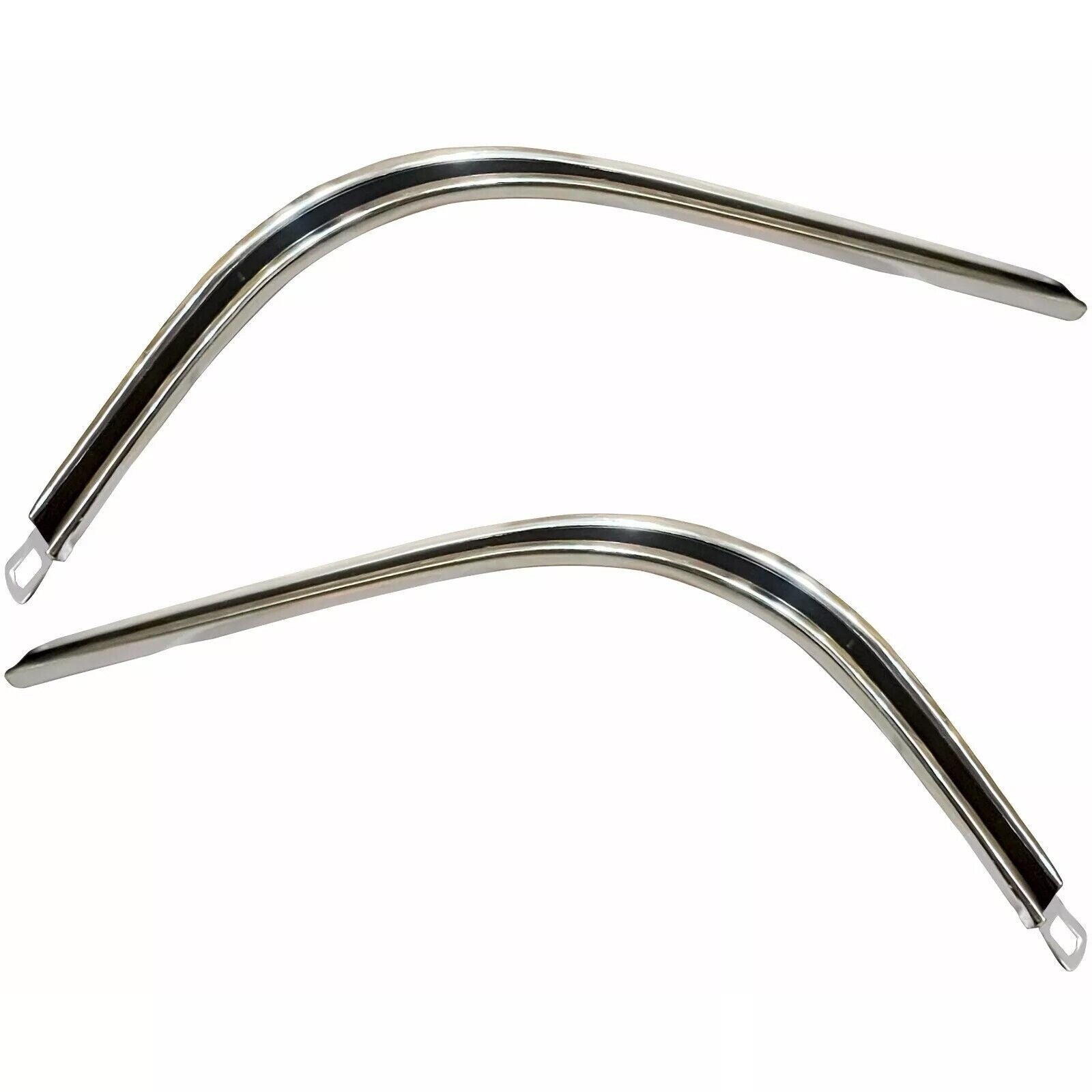 1966 Impala Quarter Panel Rear Wrap Around Molding Pair RH+LH Aluminum New Dii