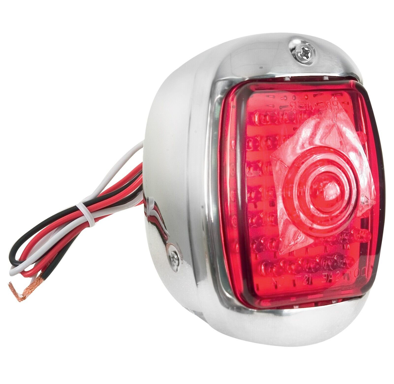 1940~1953 Chevy Truck Tail Lamp Light Stainless Housing 45 LED Red Lens Right