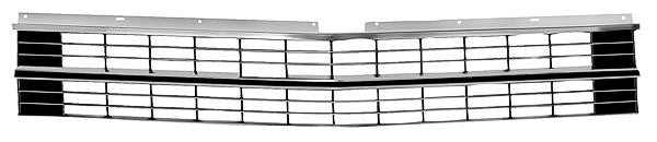 GRILLE 1967 CHEVROLET NOVA POLISHED ALUMINUM