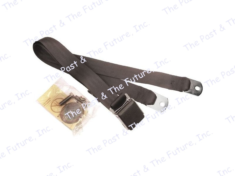 1965 66 67 68 69 70 71 72 73 Ford Mustang Seat Belt 74" Black Wrinkle Finish