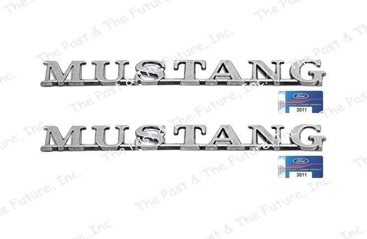 65/66/1965/1966 Mustang Emblem Fender Letters Mustang Pair / 2PCS MSEM6566-3P