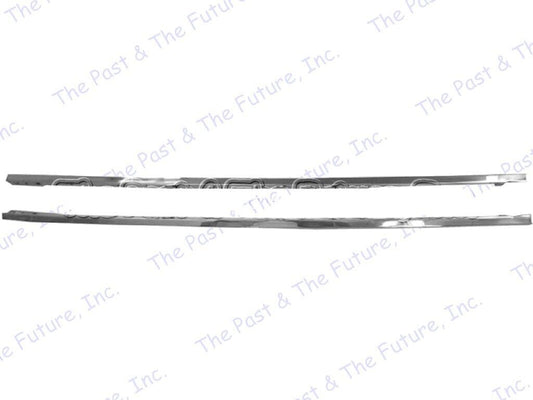 66 67 GTO Door Window Ledge Reveal Molding Convertible Stainless GTMG6667-4