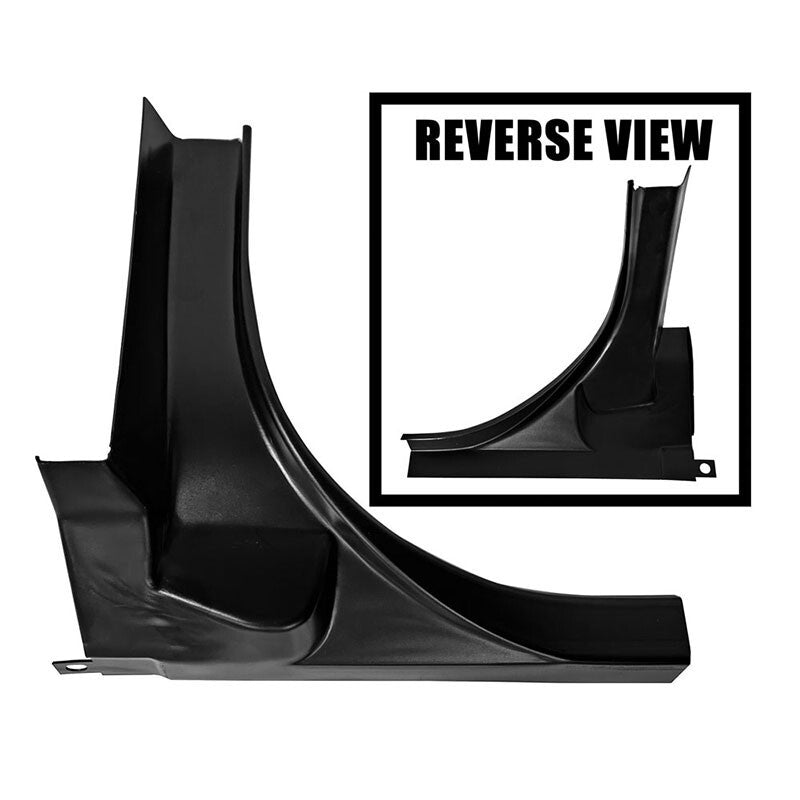 REAR TAIL PANEL SECTION LH 1969-70 MERCURY COUGAR (BLACK STEEL)