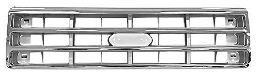 GRILLE CHROME/SILVER/BLACK 1987-88 FORD TRUCK