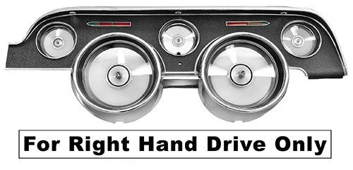 STANDARD INSTRUMENT BEZEL 1967-68 FORD MUSTANG (FOR RH CONVERSION)