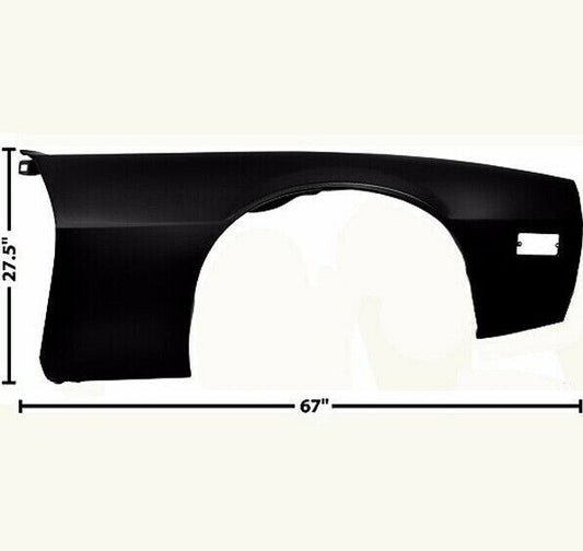 1970~1981 Firebird Fender Right Passenger Side EDP Coated Steel Dynacorn New