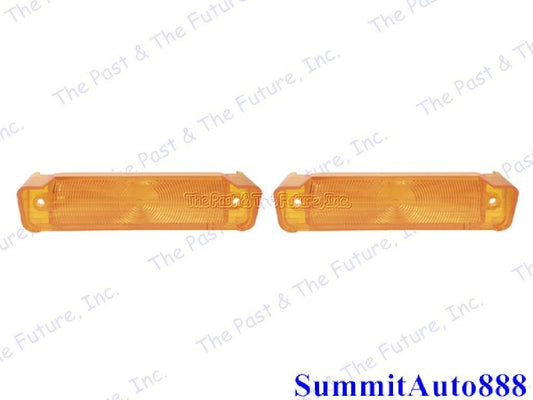1967 67 Chevy Impala Parking Park Lamp Light Len Lens Amber Pair 2PCS IMPL67-1