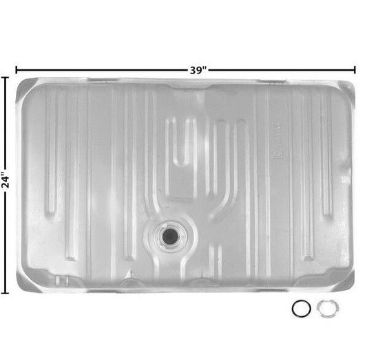 1968 69 70 Pontiac GTO Fuel Gas Tank Galvanized w/ 2 Vent Tubes & Locking Ring