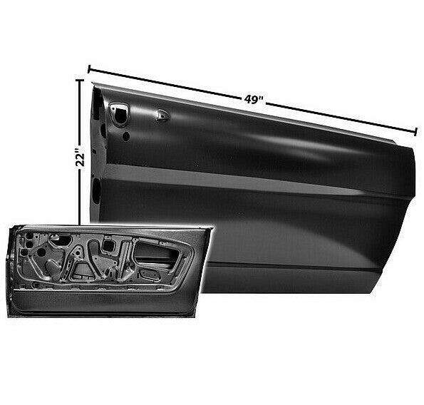 1965 1966 Mustang Door Shell No Impact Strip Bar Right Side EDP Steel Dynacorn